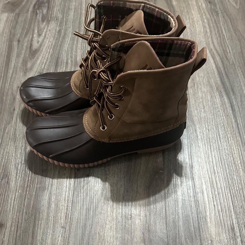 MSR Women's Brown and Black Ankle Boots - Picture 3 of 11